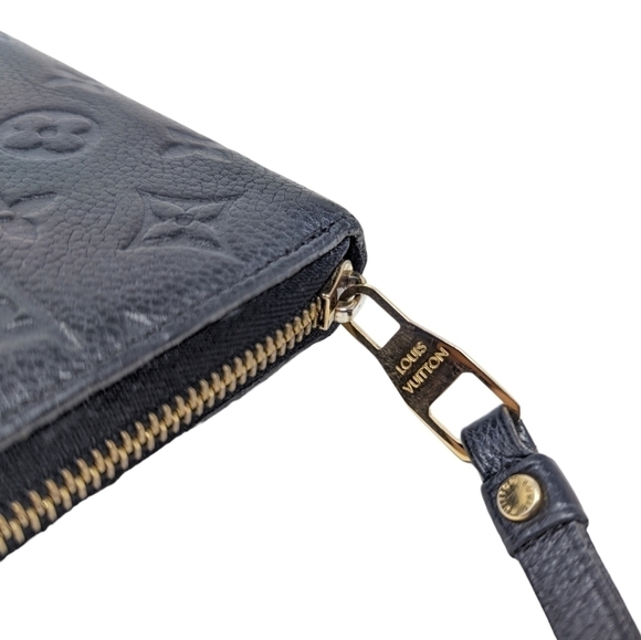 Louis Vuitton Monogram Empreinte Zippy Wallet in Noir Black Leather - Picture 7 of 14